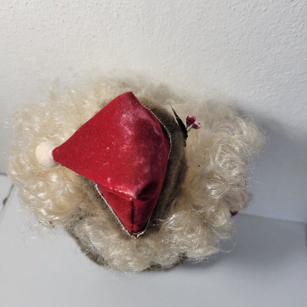 12" Santa Standing Plastic And Cloth - Picture 6 of 7